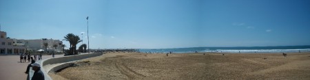 Panorama de la plage d'Agadir